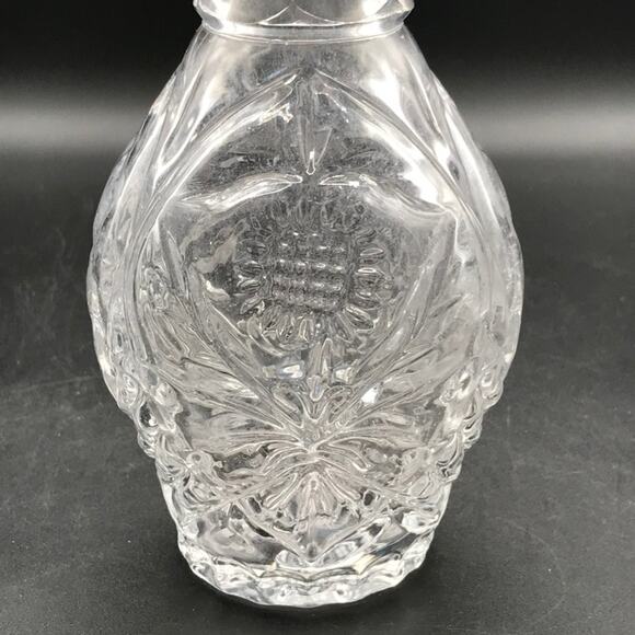 Vintage Bohemian Crystal Sunflower Wine Whisky Spirit Decanter with Stopper - Picture 2 of 12
